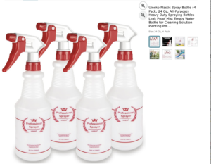 Plastic Spray Bottle 4 Pk Florist Tools