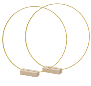 Gold Metal Floral Hoop For Bouquet And Centerepieces