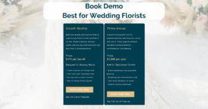 florist proposal software pricing plans for wedding florists with structured packages