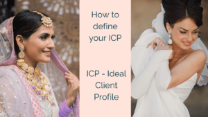 How to define who is your ideal client. Do you do Indian weddings or traditional weddings? Do you have a portfolio to attrack the right clients?