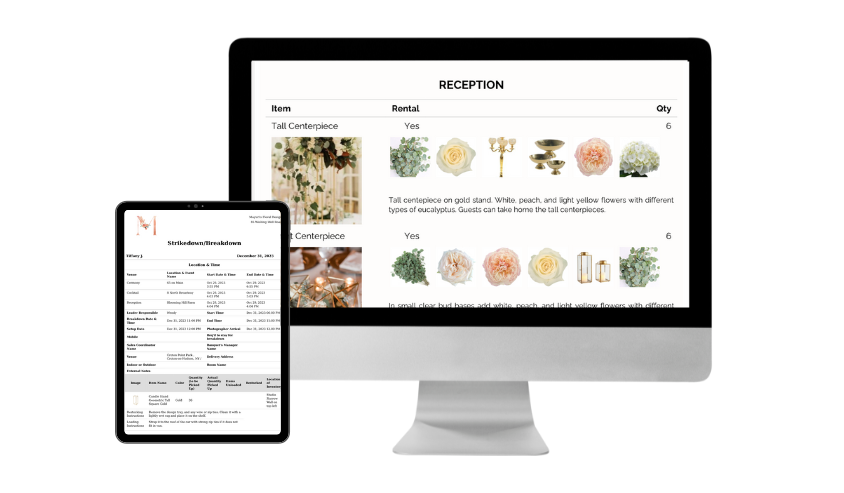 Florist Inventory Rental Tracking Floral Software