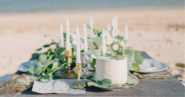 Greens Can Elevate Fresh Floral Design With Brass Candles Flowers