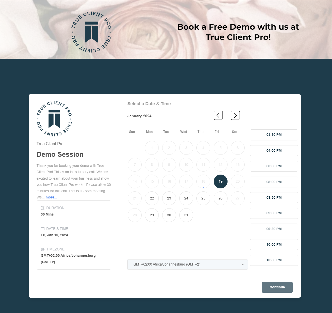 Get Started | True Client Pro
