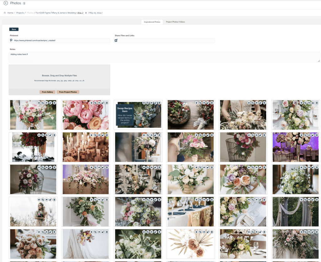 Pinterest Link Photos All In One Place Floral Software