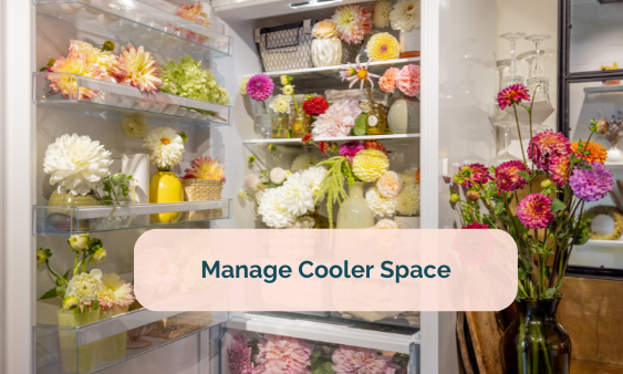 How To Manage Cooler Space With CoolBot For Double Booked Wedding Flowers