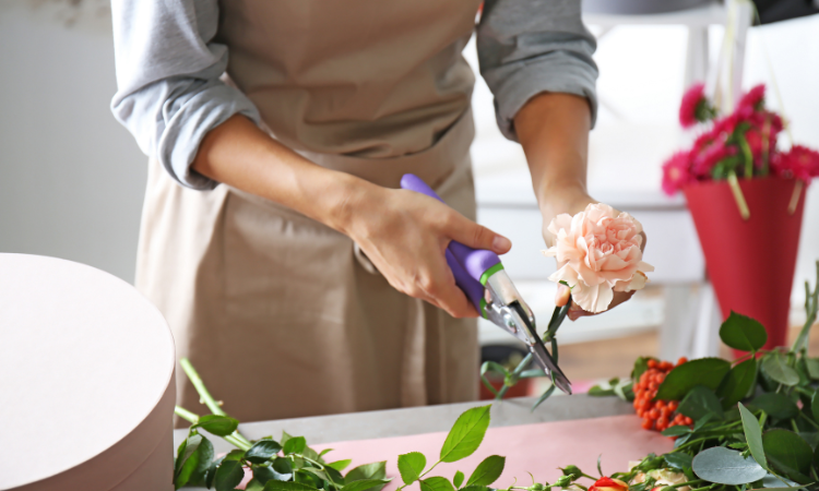 Flower Farmer Process The Flowers After Harvesting Cut Flowers