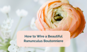 How To Wire A Ranunculus Boutonniere