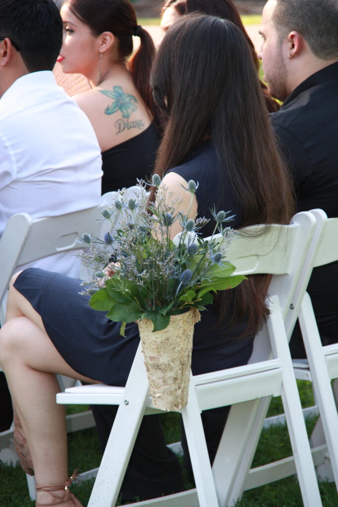 Thistle Flower Arrangements Blue Cermony