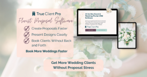 florist proposal software for wedding designers dashboard and proposal system